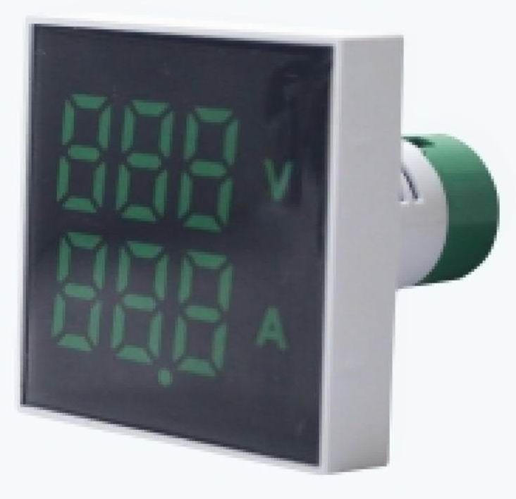 Big Face 22mm Square Type Crystal Face Volmeter&Ammeter(50mm*50mm)